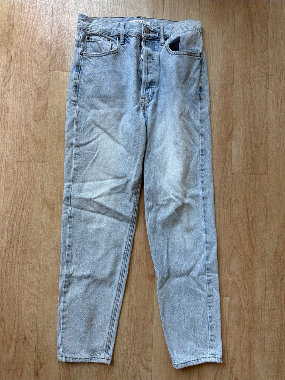 PacSun Light Wash Ultra High-Rise Slim Straight Jeans